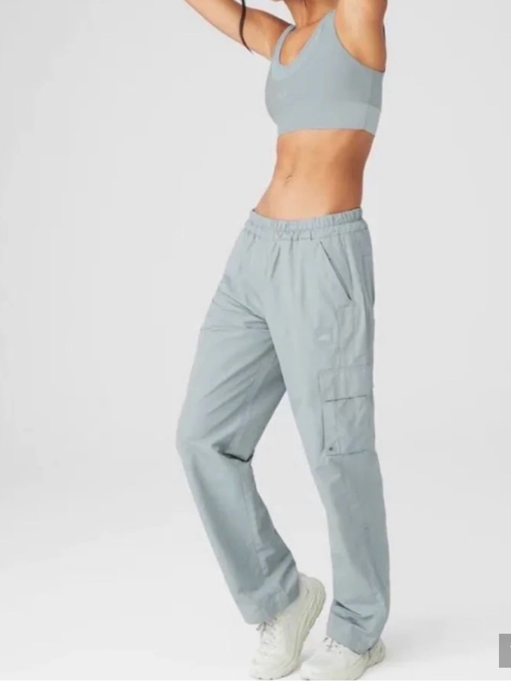 ALO INTERNATIONAL WIDE LEG CITY PANT cosmic grey size L